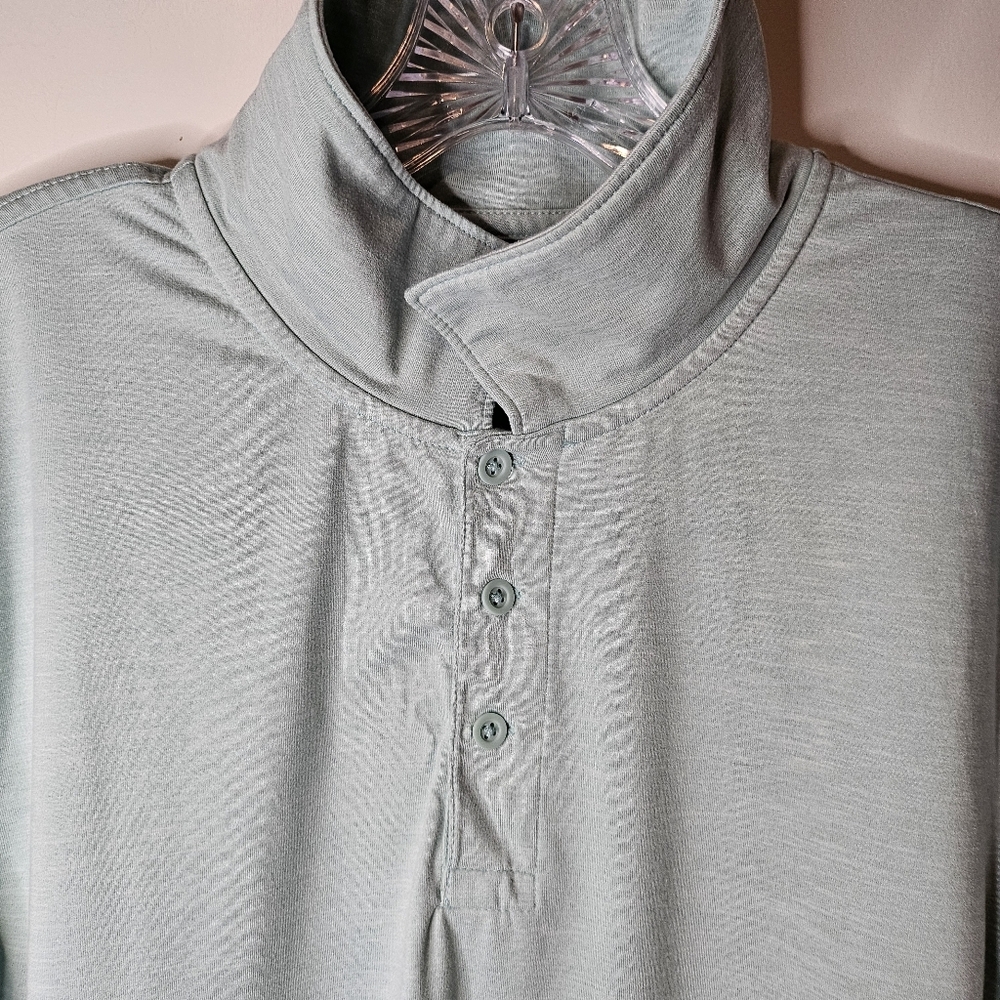 J.Crew Slim Fit Size XL Sage Green Polo Shirt Casual Classic Cotton Preppy - Picture 6 of 10